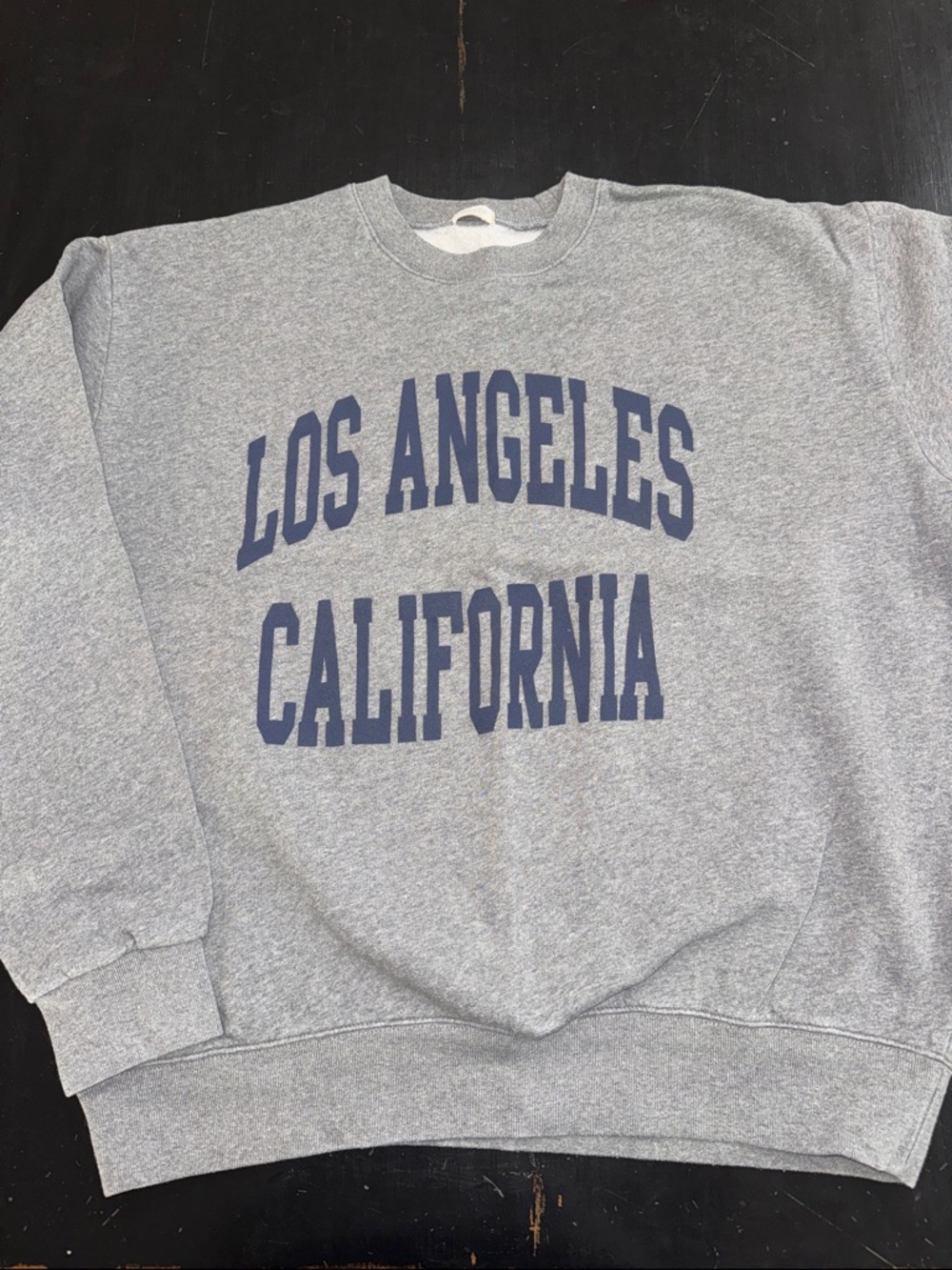 john galt for brandy melville gray crew neck LOS ANGELES sweatshirt. one size.